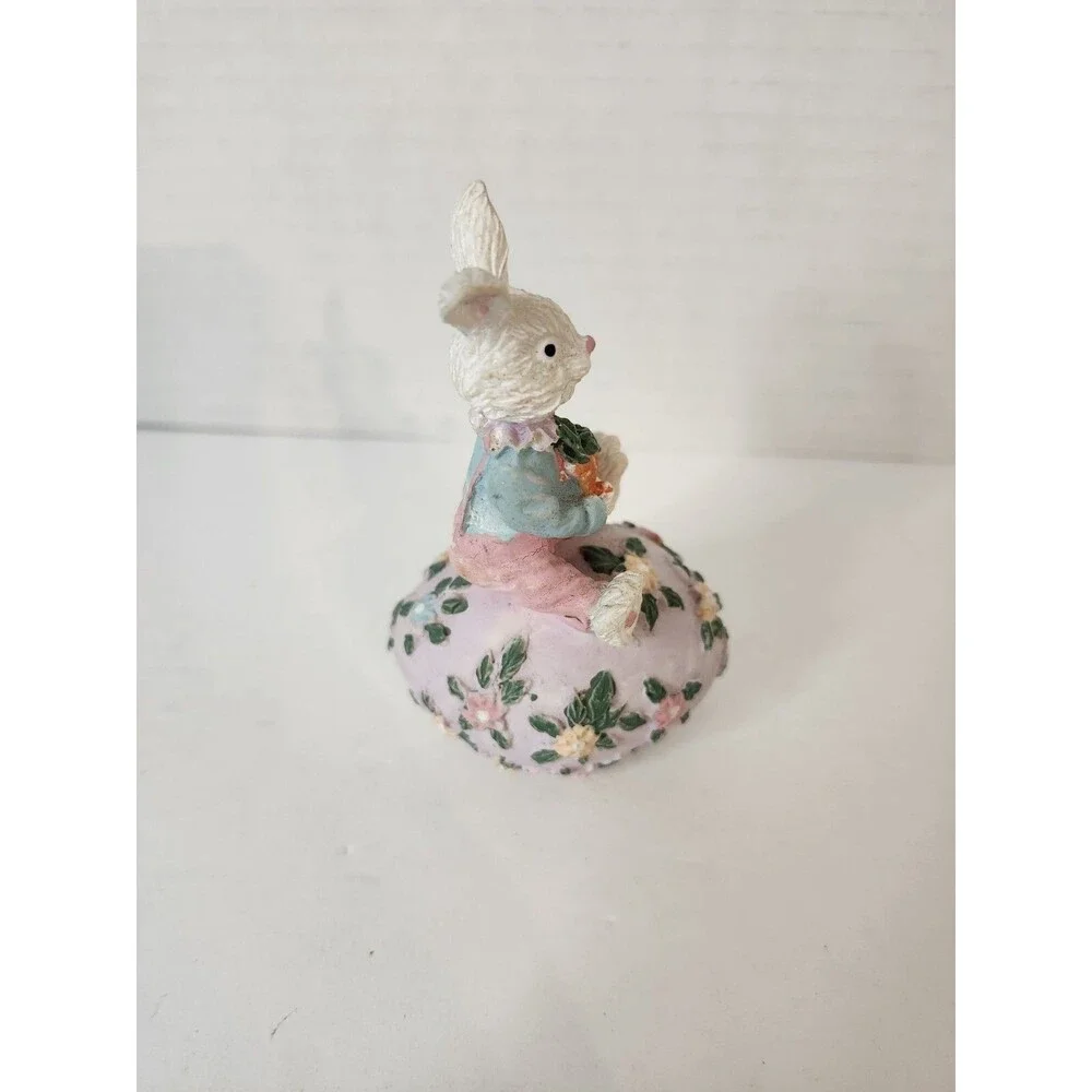 Bunny On An Easter Egg